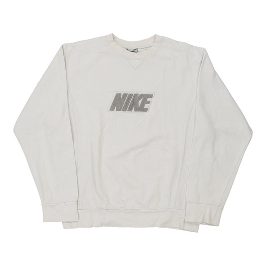 Vintage white Nike Sweatshirt - mens medium