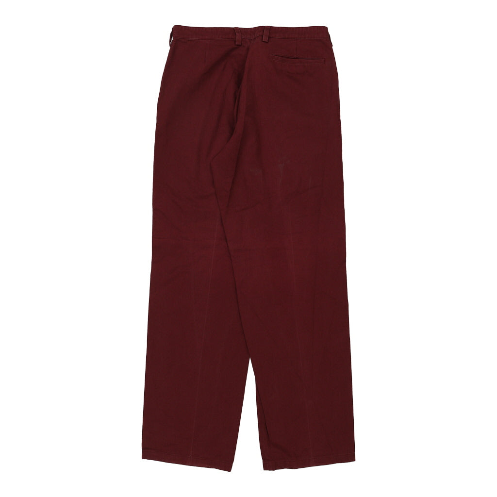 Vintage burgundy Prada Trousers - mens 32" waist