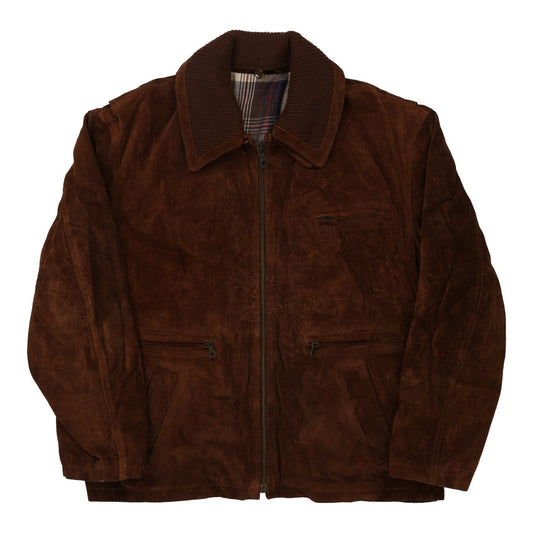 Unbranded Suede Jacket - XL Brown Leather