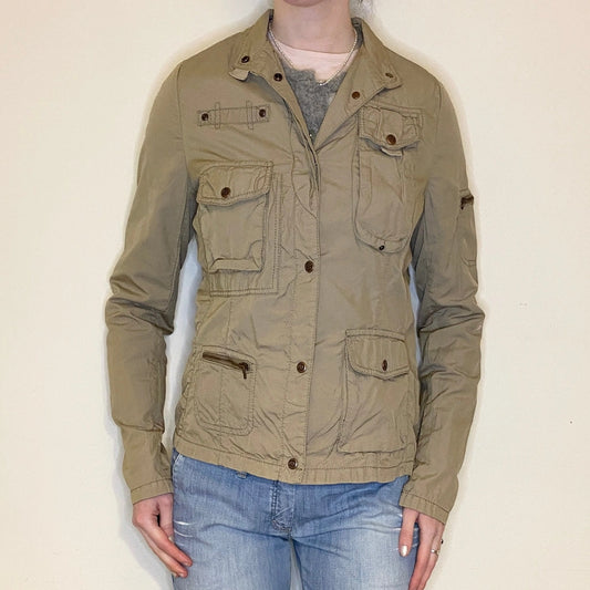 Vintage beige Marlboro Classics Jacket - womens medium