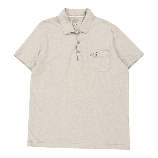 Vintage Ralph Lauren Polo Shirt - Large Beige Cotton