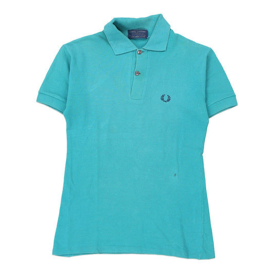 Vintage Fred Perry Polo Shirt - Small Blue Cotton