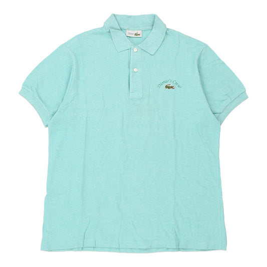 Vintage Lacoste Polo Shirt - Large Blue Cotton