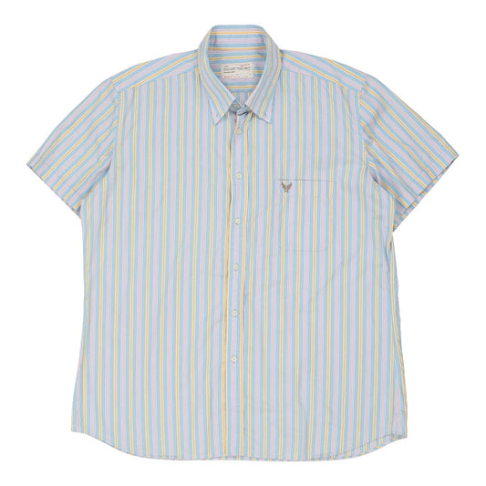Vintage blue Avirex Short Sleeve Shirt - mens xx-large