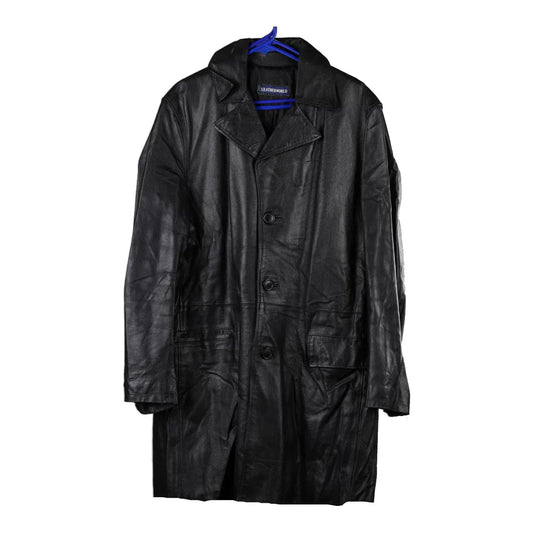 Vintage black Leatherworld Leather Jacket - mens large