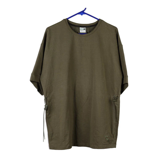 Vintage khaki Puma T-Shirt - womens medium