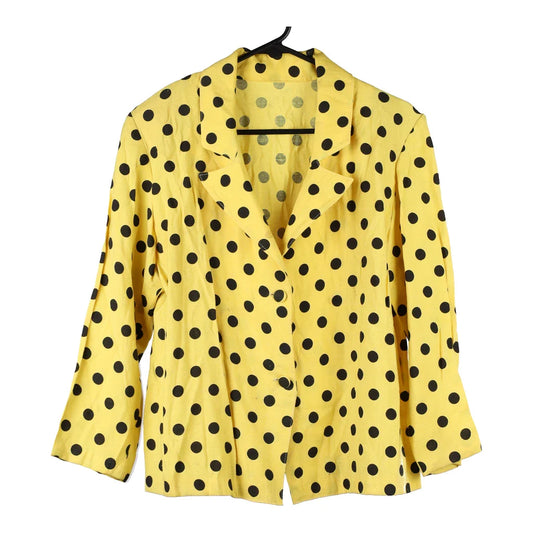 Vintage yellow 1980's Unbranded Blazer - womens medium