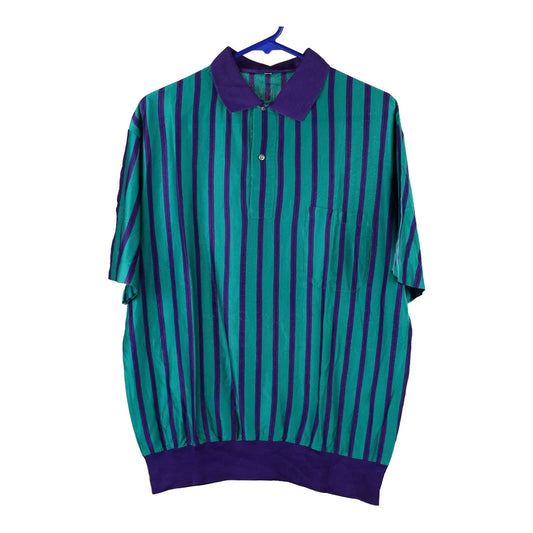 Vintage blue Unbranded Polo Shirt - mens large