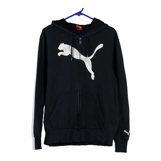 Vintage navy Puma Hoodie - mens medium