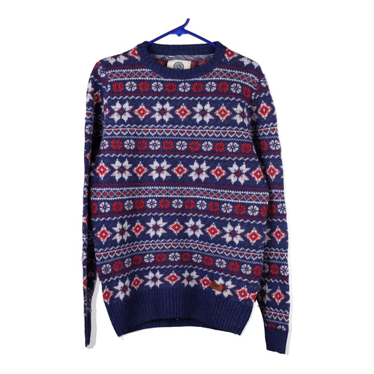 Vintage blue Franklin & Marshall Jumper - mens large