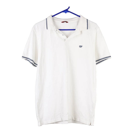 Vintage white Carrera Polo Shirt - mens large