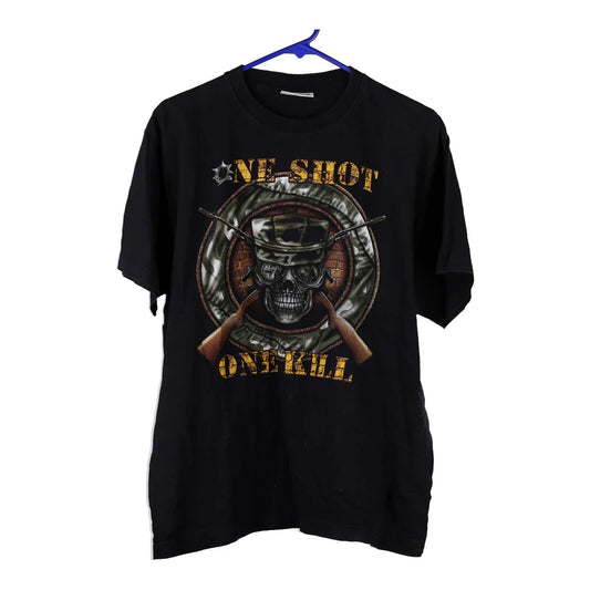 Vintage black Survivors T-Shirt - mens large