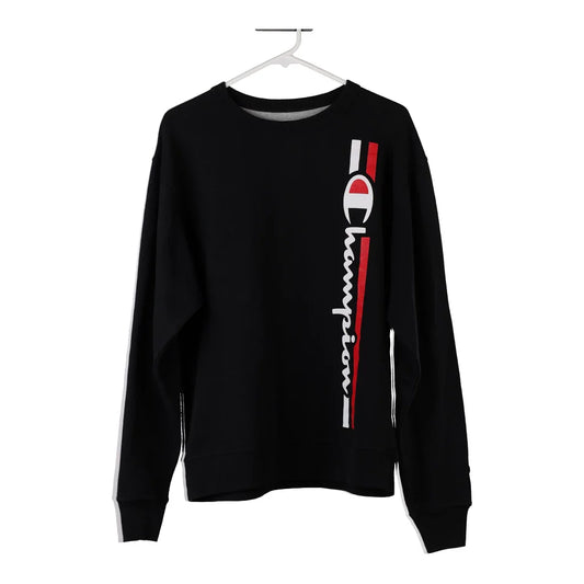 Vintage black Champion Sweatshirt - mens medium