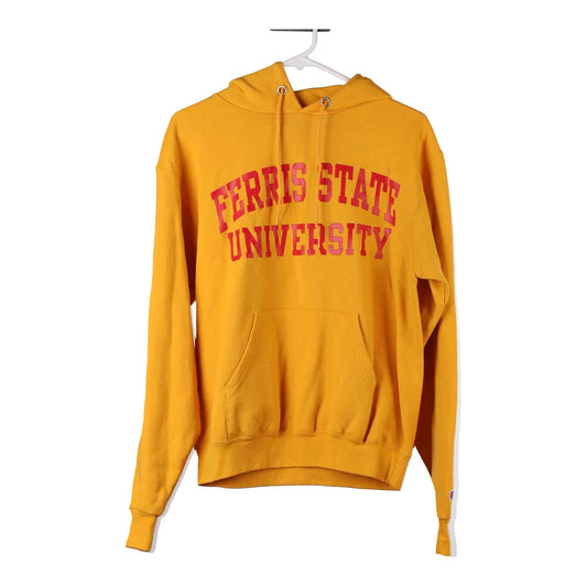 Vintage yellow Ferris State University Champion Hoodie - mens small