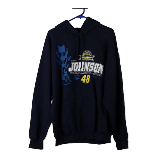Vintage navy Chase Authentics Hoodie - mens x-large