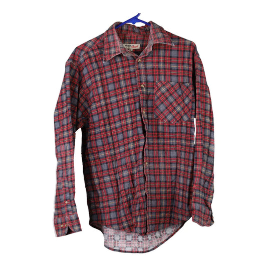 Vintage burgundy Read Flannel Shirt - mens medium