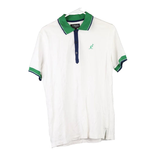 Vintage white Australian Polo Shirt - mens medium
