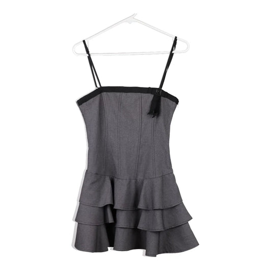 Vintage grey Artigli Mini Dress - womens medium