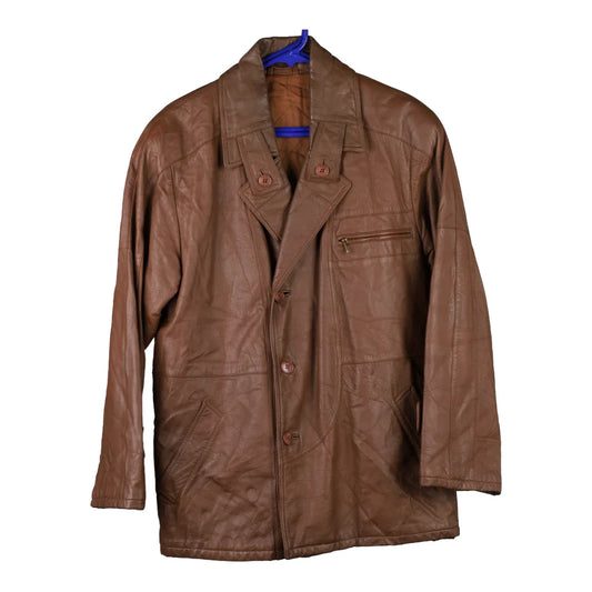 Vintage brown Linea Uno Leather Jacket - mens large