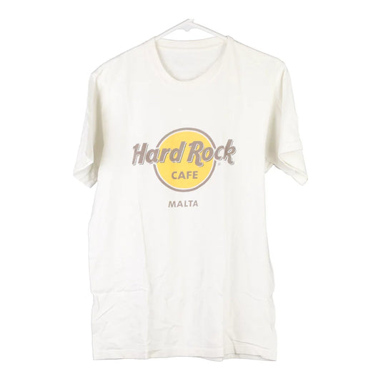 Vintage white Malta Hard Rock Cafe T-Shirt - mens medium