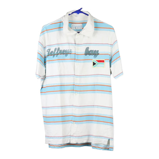 Vintage block colour Bull & Bean Polo Shirt - mens x-large