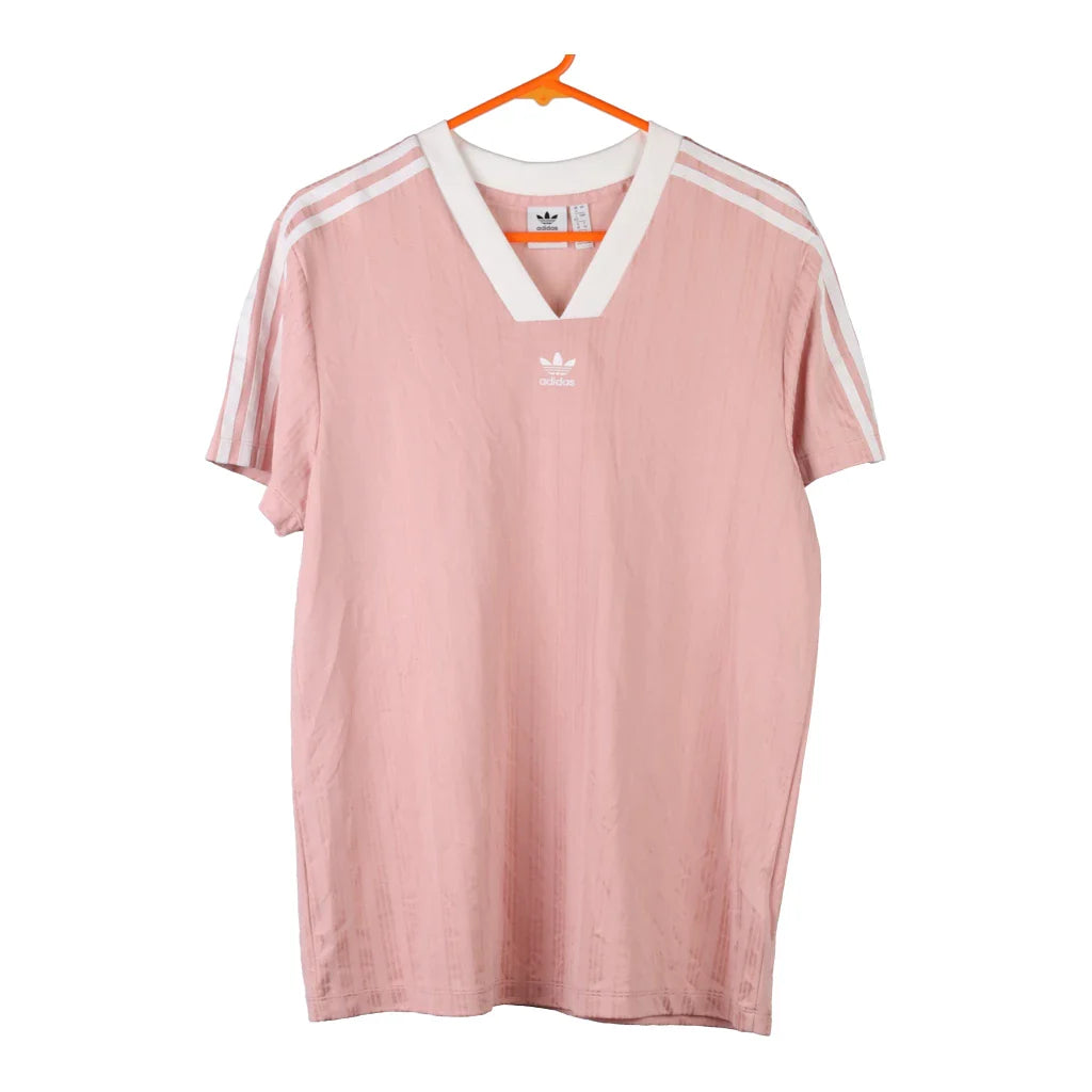 Vintage pink Adidas Football Shirt - womens medium