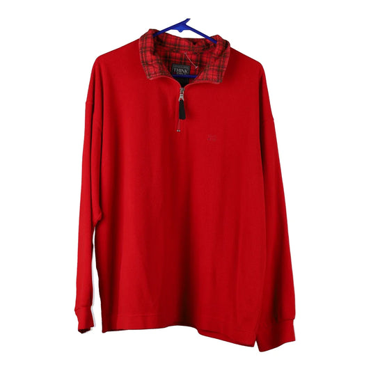 Vintage red Think Pink Fleece - mens large