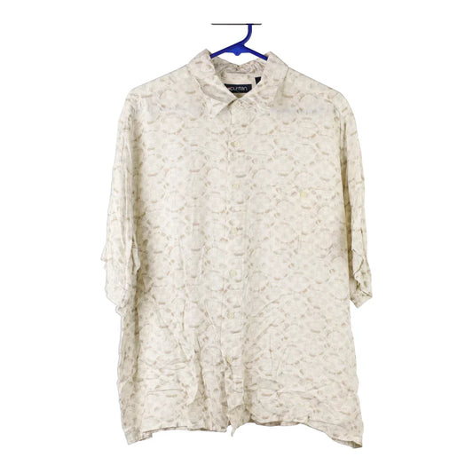 Vintage beige Puritan Short Sleeve Shirt - mens large