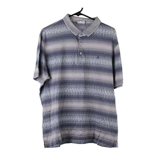 Vintage blue Navigare Short Sleeve Shirt - mens large