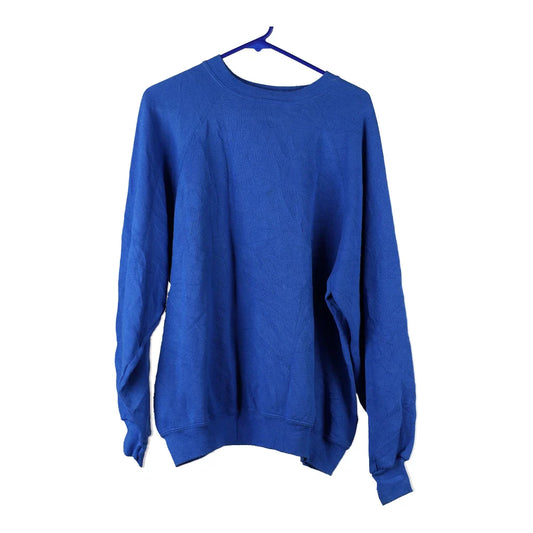 Vintage blue Made in USA Blank Players Club Sweatshirt - mens x-large