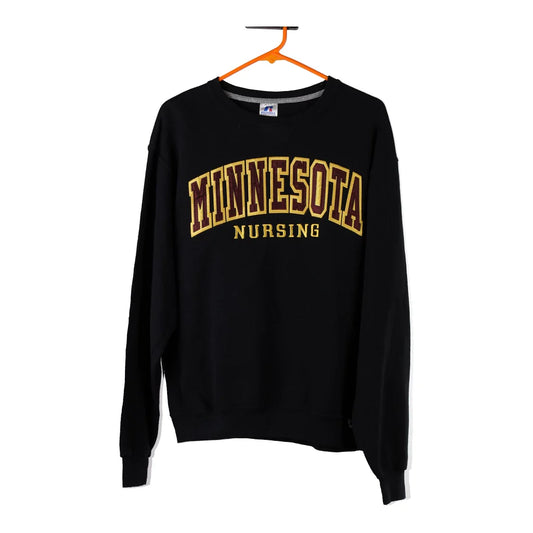 Vintage Minnesota Nursing Russell Athletic Sweatshirt - Medium Black Cotton