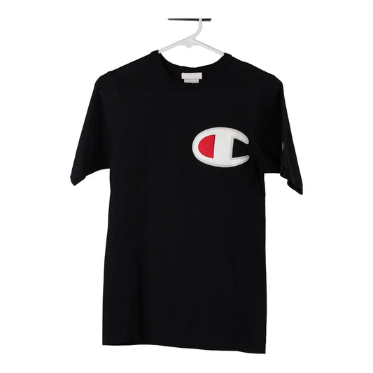 Vintage black Champion T-Shirt - mens x-small