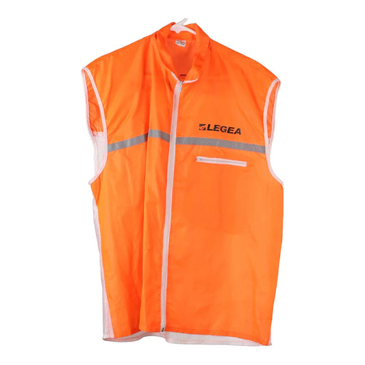 Vintage orange Legea Gilet - mens large