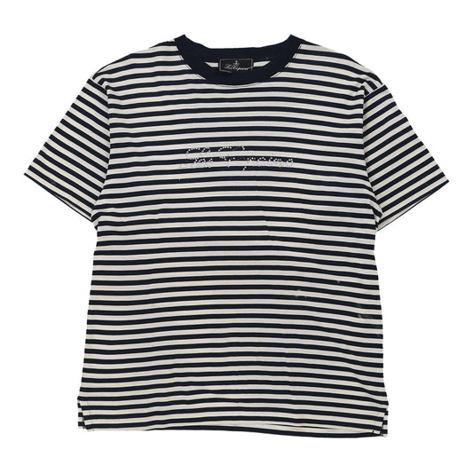 Vintage navy Les Copains T-Shirt - mens medium