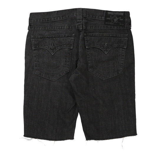 Vintage black Ricky True Religion Denim Shorts - mens 40" waist