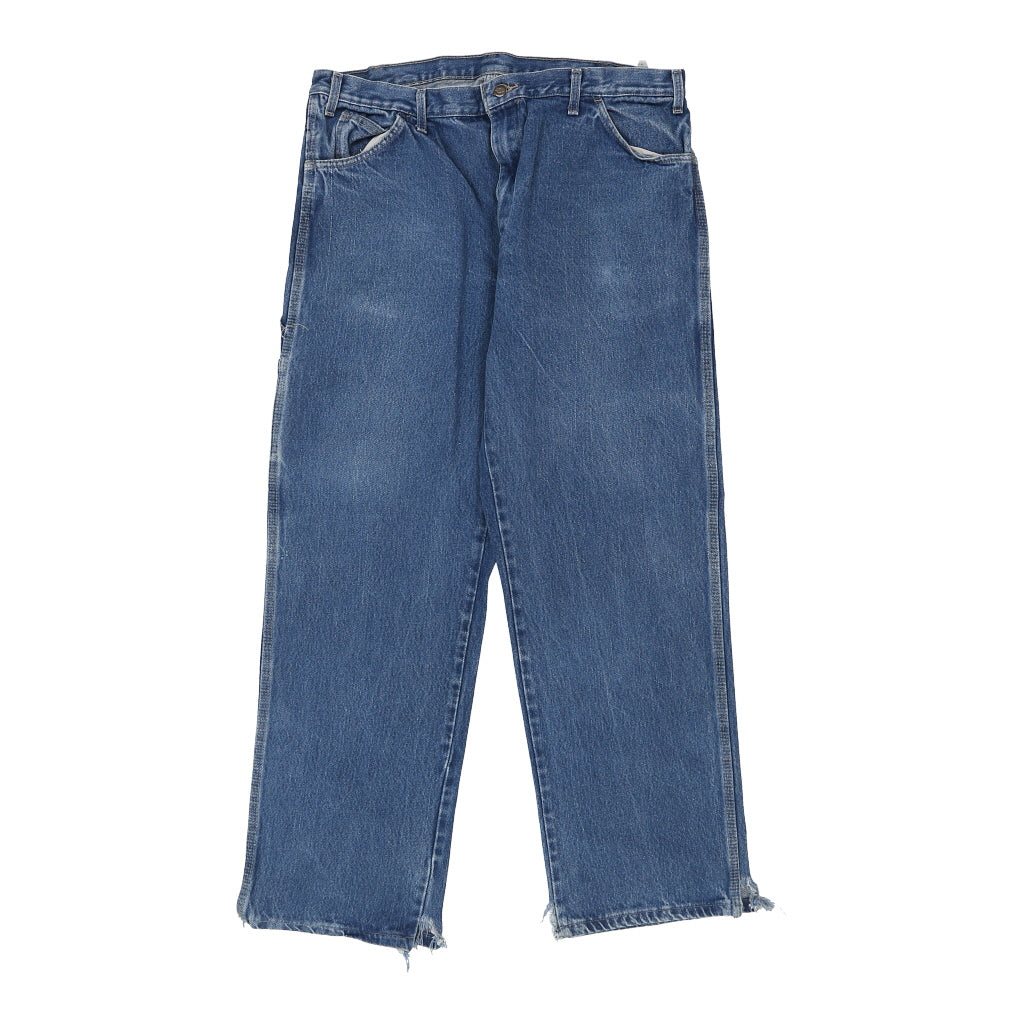 Dickies Carpenter Jeans - 36W 31L Blue Cotton  Thrifted.com