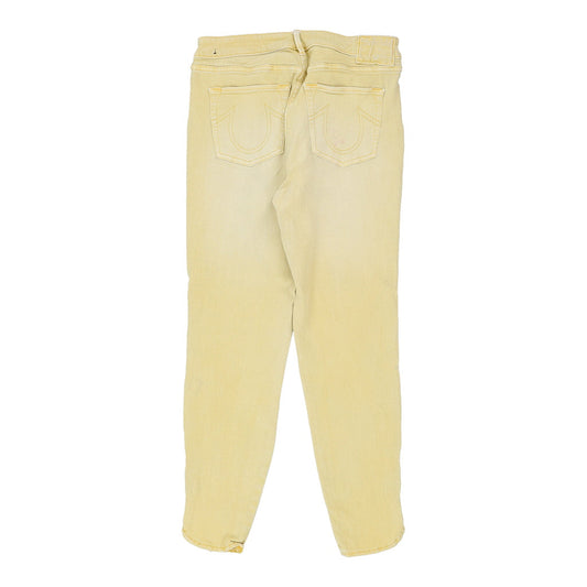 Vintage yellow Halle True Religion Jeans - womens 30" waist