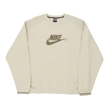  Vintage beige Nike Sweatshirt - mens x-large
