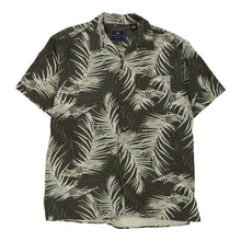  Vintage khaki Robert Stock Hawaiian Shirt - mens large