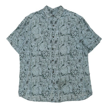  Vintage blue Unbranded Patterned Shirt - mens xxx-large