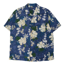  Vintage blue Cherokee Hawaiian Shirt - mens x-large