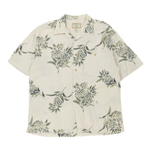  Vintage white Hibiscus Hawaii Hawaiian Shirt - mens xx-large