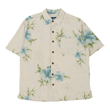  Vintage white Carribean Joe Hawaiian Shirt - mens large