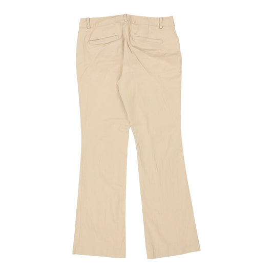 Vintage Ralph Lauren Boot Cut Trousers - 32W UK 10 Beige Cotton