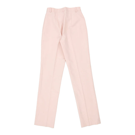 Vintage Stefanel Trousers - 25W UK 6 Pink Polyester