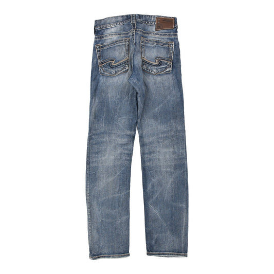 Vintage Konrad Silver Jeans - 31W UK 12 Blue Cotton