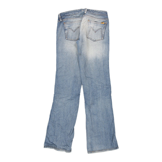 Vintage Meltin Pot Reversible Jeans - 28W UK 6 Blue Cotton
