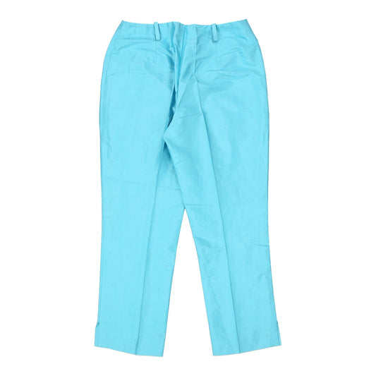 Vintage Luisa Spagnoli Trousers - 27W UK 8 Blue Silk