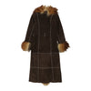 Vintage brown B Lucid Afghan Coat - womens x-small