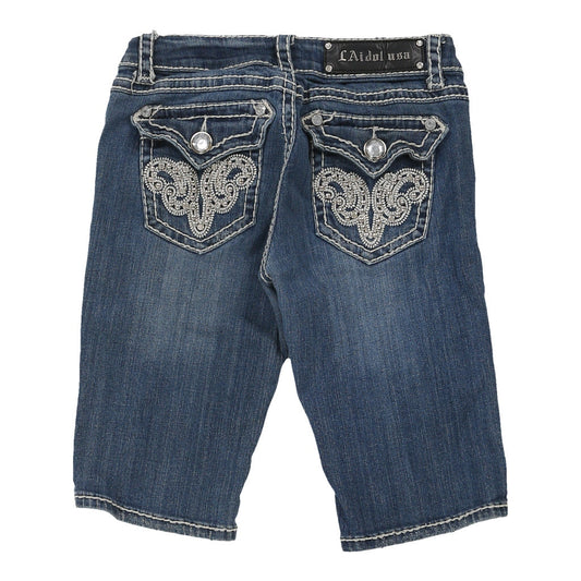 Vintage blue Age 5 La Idol Denim Shorts - girls small